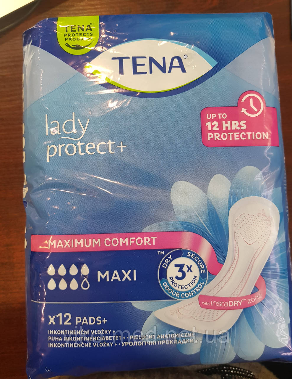 Урологические прокладки для женщин Tena Lady Protect Maxi, 7 капель, 12 ...