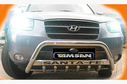 Кенгурятник Hyundai Santa Fe 2 (санта фе) 06-12гг. нерж.