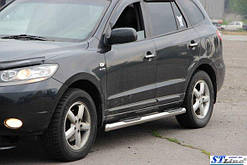 Бічні труби BB002 Hyundai Santa Fe 2 (санта фе) 06-12гг. нерж.2шт