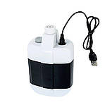 Портативний душ із насосом на акумуляторі та зарядкою від USB переносний мобільний для дачі та кемпінгу, фото 3