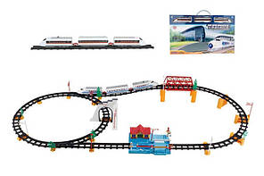 Залізниця 2928 B10 (12) 72 деталі, дорожні знаки, сигнальні ліхтарі, станція, дерева, в коробці