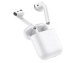 Навушники бездротові HOCO EW02 Plus True wireless Bluetooth білі, фото 4