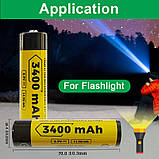 Акумулятор Vapcell INR18650 B34 3400mah 10A  з захистом, фото 3