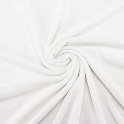 Велюр х/б білого кольору (ширина 160 см) В-01-1