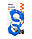 Іграшка для собак Petstages Orka Dentalinks (Кільця для зубів) 27x14x2.5см синій (pt68116), фото 2