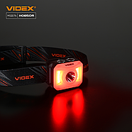 Налобний світлодіодний ліхтарик VIDEX VLF-H085-OR 400Lm 5000K, фото 3