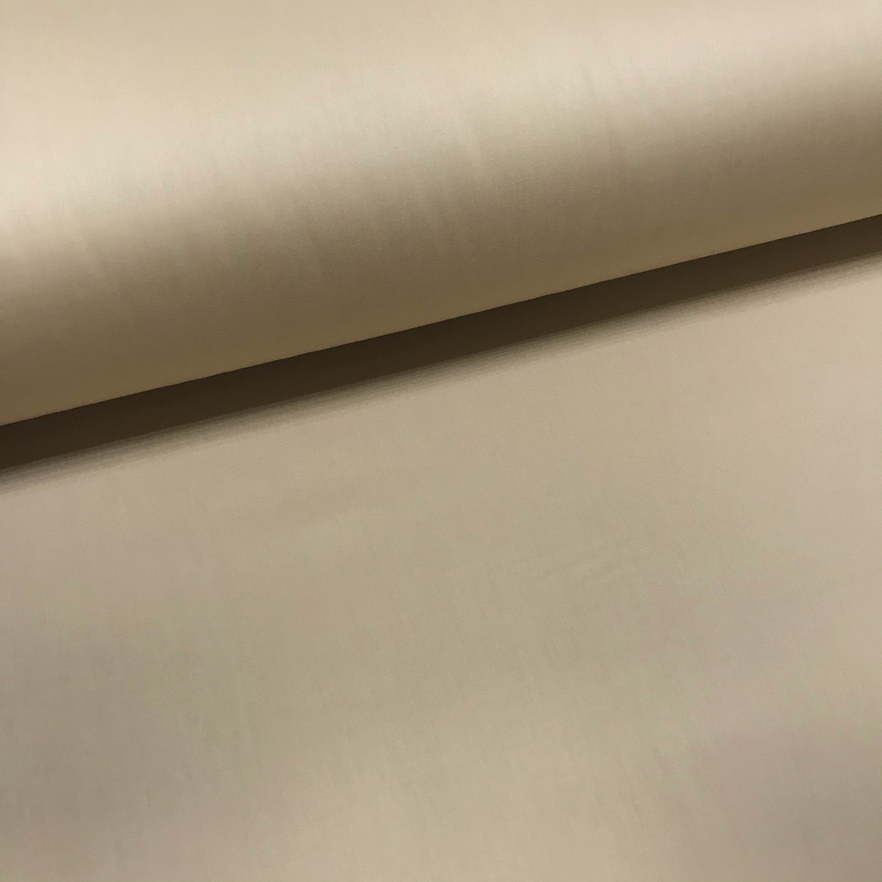 ВІДРЕЗ (1*2,4) Сатин однотонний, колір темно-бежевий (ТУРЦІЯ шир. 2,4 м) (SAT-N-0068), фото 1