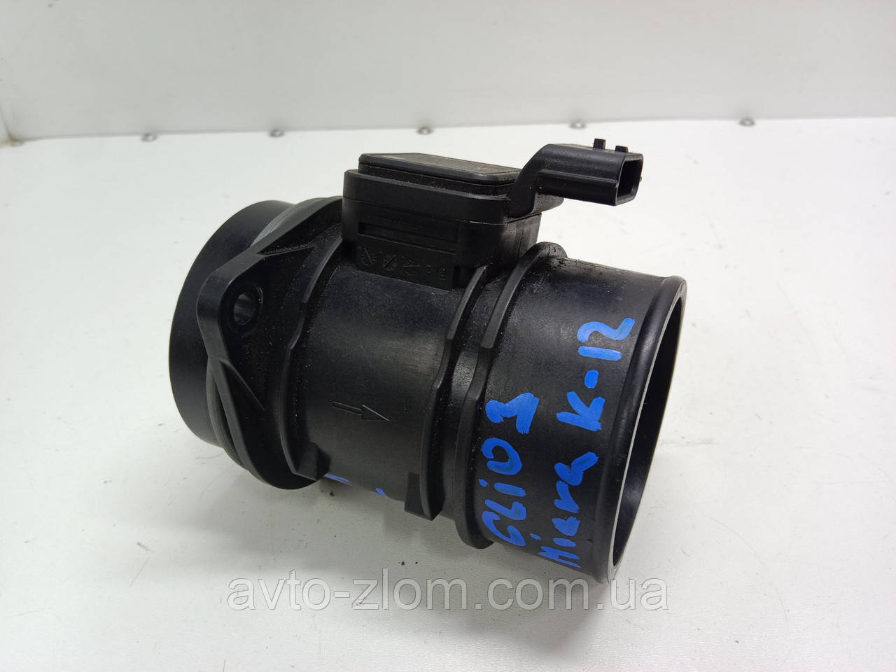 Витратомір повітря Renault Clio 3. 2005-2012. Nissan Micra K12. 8200358901, 5WK97007., фото 1