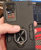 Протиударний чохол для Xiaomi Redmi Note 12 Pro 4G з кільцем чорний, ударостійкий чохол середні нот 12 про 4 г