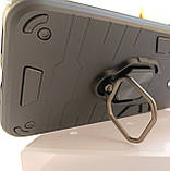 Протиударний чохол для Xiaomi Redmi Note 12 Pro 4G з кільцем чорний, ударостійкий чохол середні нот 12 про 4 г, фото 5