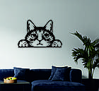 Декоративне настінне 3D Панно «Кіт» Декор на стіну з об'ємом (ціна за 1 шт), фото 2