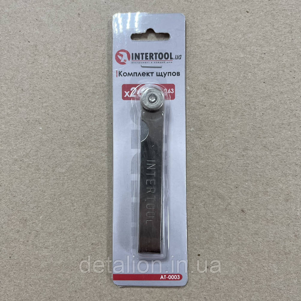 Комплект щупів 0,04-0,63мм 26 шт. INTERTOOL AT-0003, фото 1