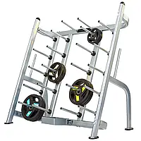 Стійка для штанг фітнес-памп Zelart RK5401C розмір-150х81х166 см сірий