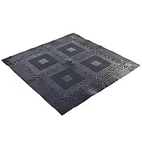 Килимок модульне підлогове покриття для спортзалу Zelart FI-5349 118х118 см чорний