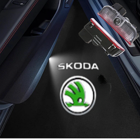 Проектор підсвічування логотипу для дверей Skoda (Шкода) SuperB (09-13)