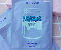 Тканина маска BEOTUA Blueberry Skin Mask з екстрактом лохіні.