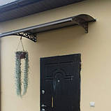 Дашок 1.5 x 1 м Style, металевий з монолітним полікарбонатом, фото 3