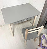 Дитячий столик і стільці від виробника дерева і ЛДСП стілець-стол стіл і стільці для дітей, фото 9