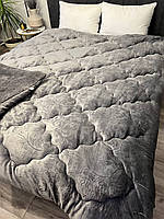 Одеяло зимнее велюровое двусторонее евроразмер 195х215 стеганное от Лери Макс