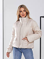 Зимняя женская теплая куртка Ткань плащевка лаке, синтепон 250 Размер 42-44, 46-48