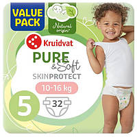 Підгузки Kruidvat pure&soft Нідерланди 5 (10-16кг) 32шт