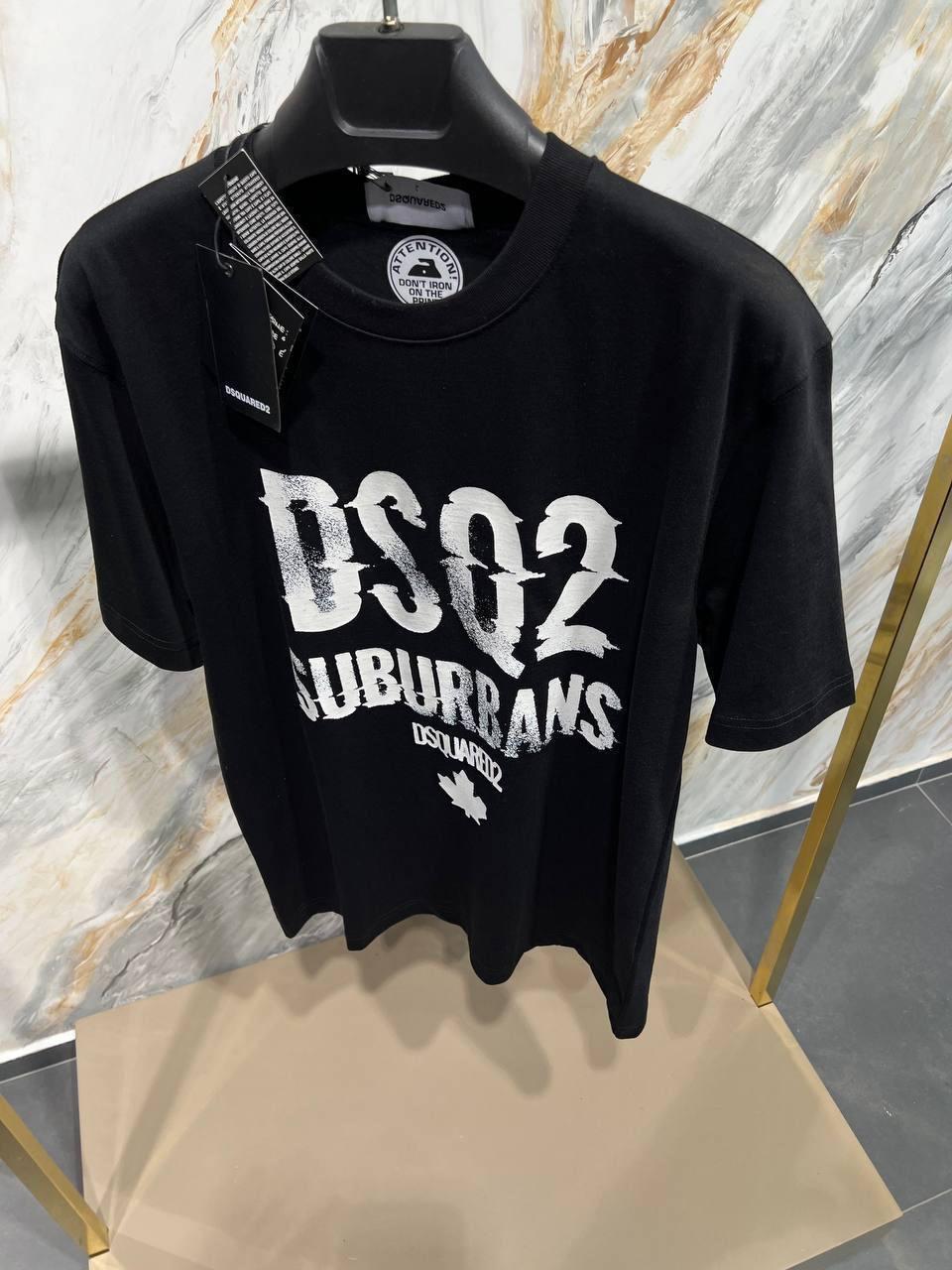 Чоловіча футболка DSQUARED D11668 чорна