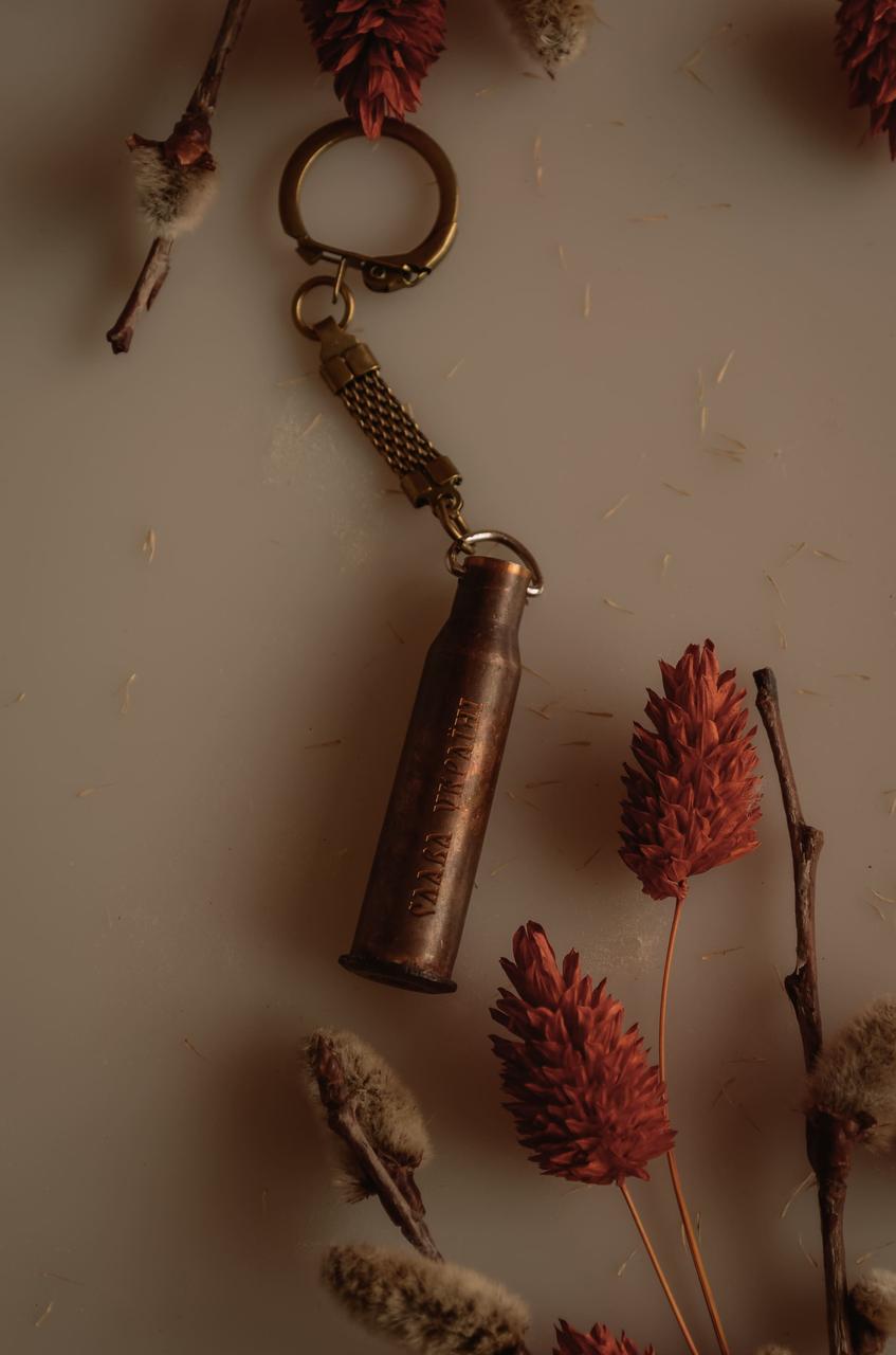 Брелок з відпрацьованої гільзи Слава Україні, фото 1