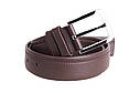 Чоловічий ремінь зі штучної шкіри під штани 230761 коричневий, фото 2