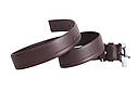 Чоловічий ремінь зі штучної шкіри під штани 230761 коричневий, фото 5