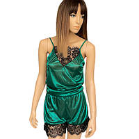 Пижама женская с шортами Манифик Zramiwo M зеленый