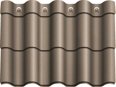 Металочерепиця Агат "Z-lock" Модульна 0,5 RAL 8019