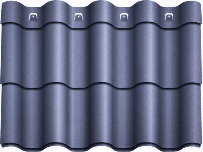 Металочерепиця Агат "Z-lock" Модульна 0,5 RAL 7024