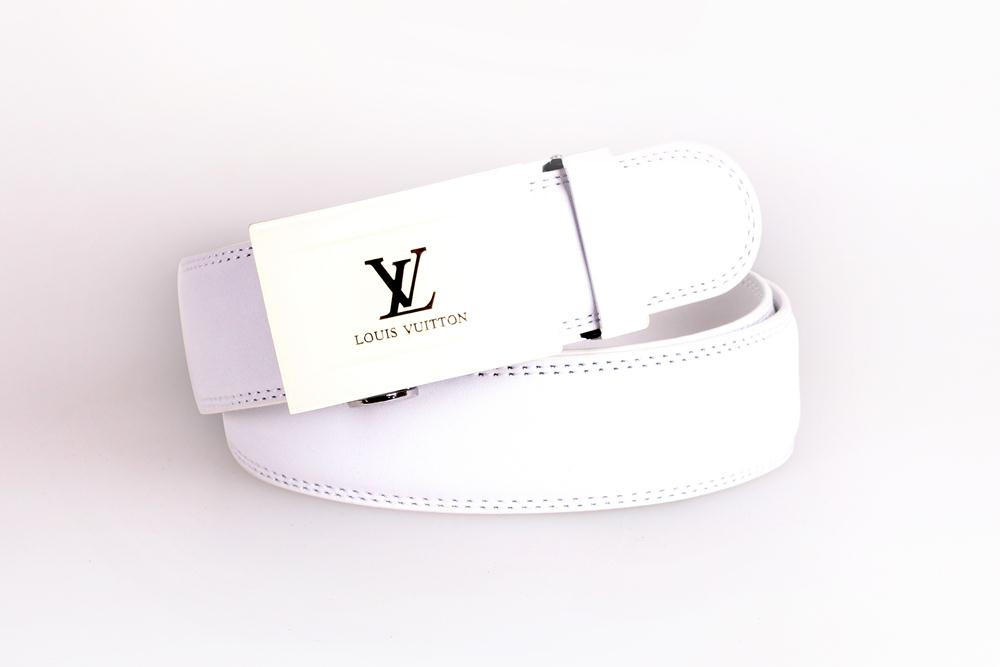 Чоловічий ремінь з натуральної шкіри під штани 230720 білий, фото 1