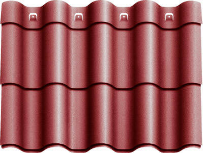 Металочерепиця Агат "Z-lock" Модульна 0,5 RAL 3011, фото 1
