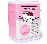 Электронная Копилка сейф я Hello Kitty с кодовым замком + купюроприемник GS227