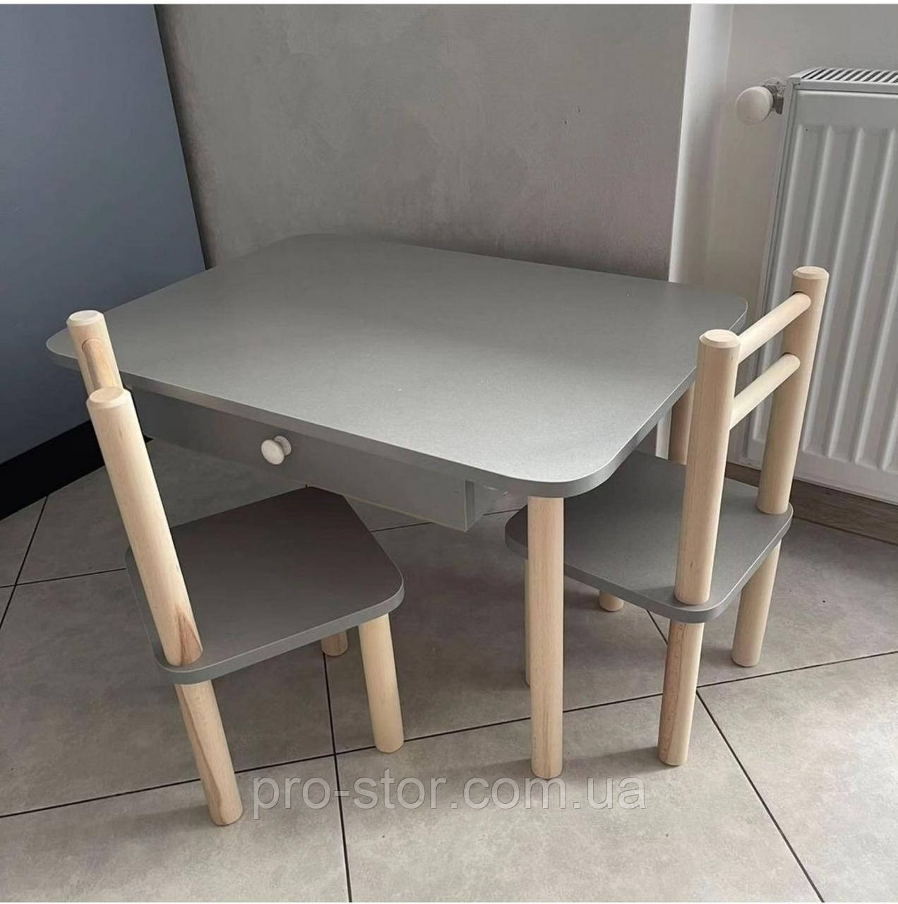 Дитячий столик і стільці від виробника дерева і ЛДСП стілець-стол стіл і стільці для дітей