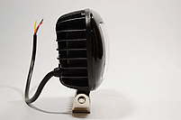 Світлодіодна LED-фара 45 Вт Квадратна (Black) + Ангельський Око Чітка світлова межа, фото 6