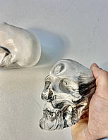 Гипсова скульптура Gipster Череп Давида 120*95 мм White мармурний з розводами
