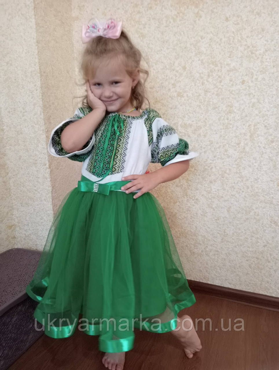 Плаття для дівчинки "Мар'яна" зелене