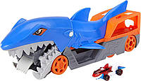 Хот Вилс Акула поедает машинки Hot Wheels Shark Chomp Transporter Mattel GVG36