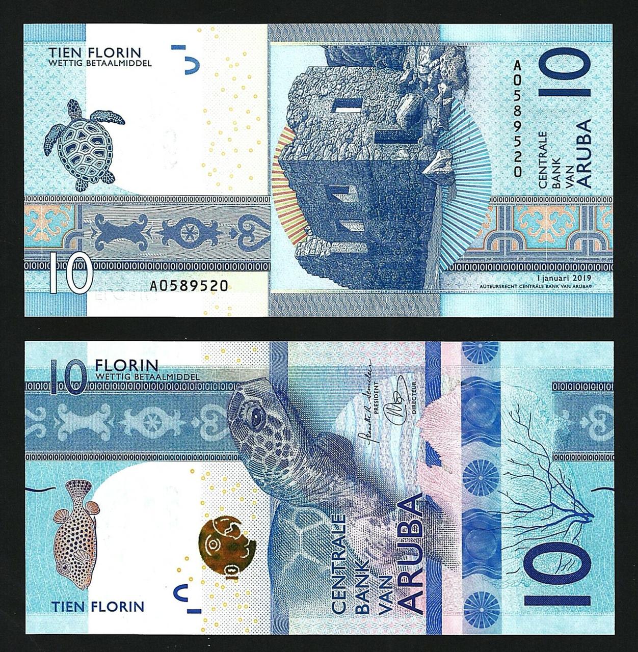 Аруба / Aruba 10 florin 2019 Pick 21 UNC