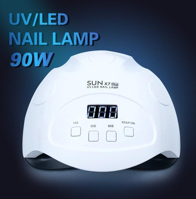 Лампа для маникюра UV LED Sun X7 Plus 90W - фото 1 - id-p2065238733