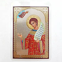 Роман Сладкопевец святой преподобный. Ламинированная икона 6х9 см, тип 2