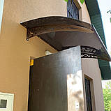 Дашок 1.5 x 1 м Style, металевий з монолітним полікарбонатом, фото 5
