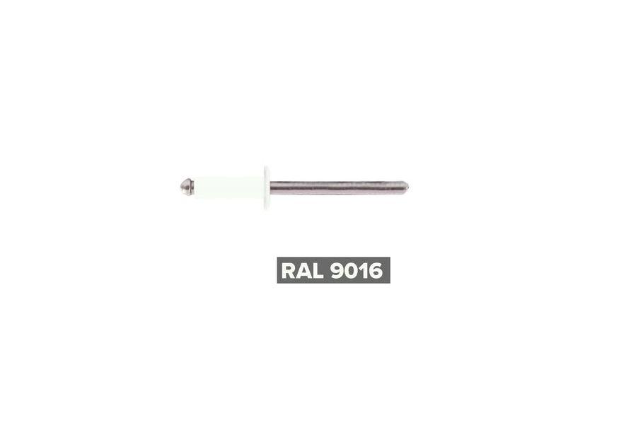 Заклепка 4,0x8,0 пофарбована RAL 9016 500 шт