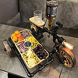 Наливатор для алкоголю "Велосипед" з менажницею під закуски, фото 7