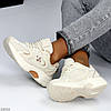Бежеві міксові текстильні повітропроникні жіночі кросівки прогулянкові та в спортзал, фото 6