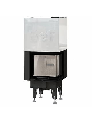 Кутова сталева повітряна топка для каміна, печі на дровах Bef Therm V 6 CL/CP з гільйотиною, фото 3