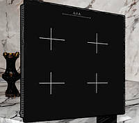 Електроплита 5900 W Індукційна, Domotec MS-5864 4-x зонна 590 х 520 x 58 мм, склокераміка