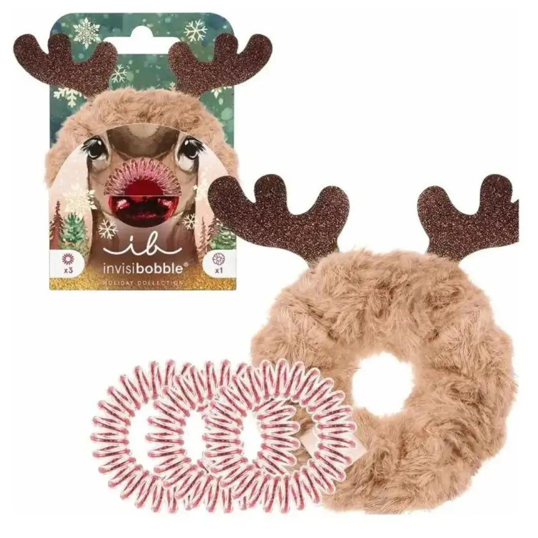 Подарунковий набір InvisiBobble Holidays Red Nose Reideer, фото 1